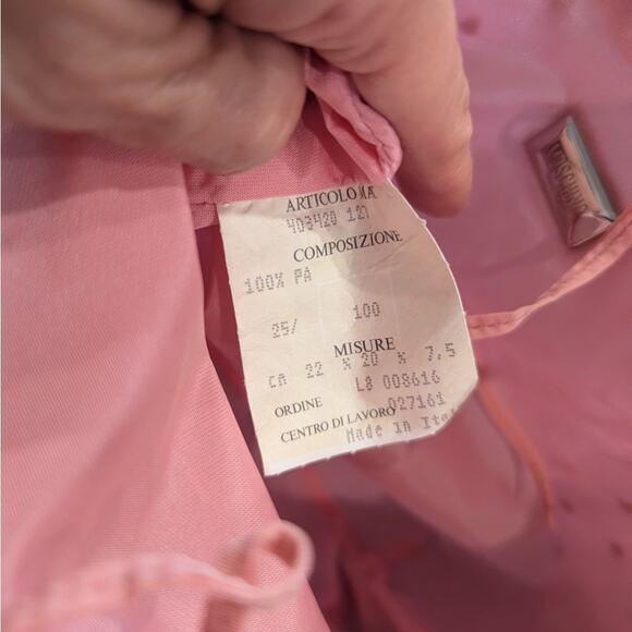 Moschino Vintage Pink Mesh Mini Shoulder Bag in Excellent Preloved Condition! - Picture 5 of 6